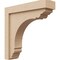 Ekena Millwork 4"W x 16"D x 16"H Thin Warren Rough Cedar Woodgrain TimberThane Corbel, Primed Tan CORUR04X16X16WARRCPR - alternate 1